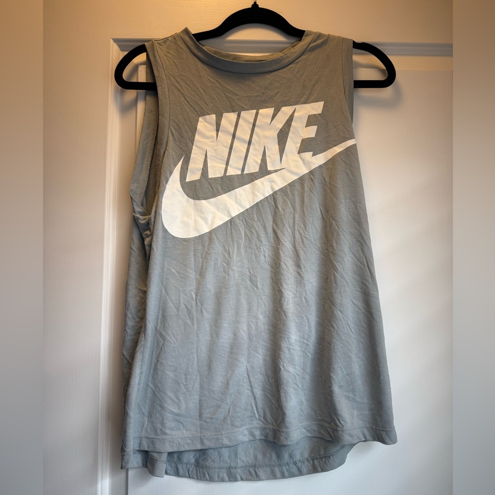 Nike Women's Light Blue Muscle Tee
